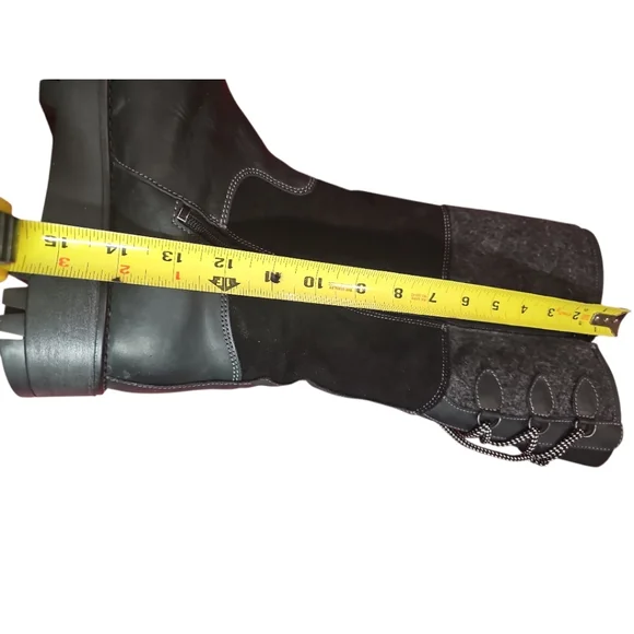 Bos & Co Goose Prima waterproof Black Mid Calf Boots Sz 40 Or 9-9.5 - Picture 12 of 14